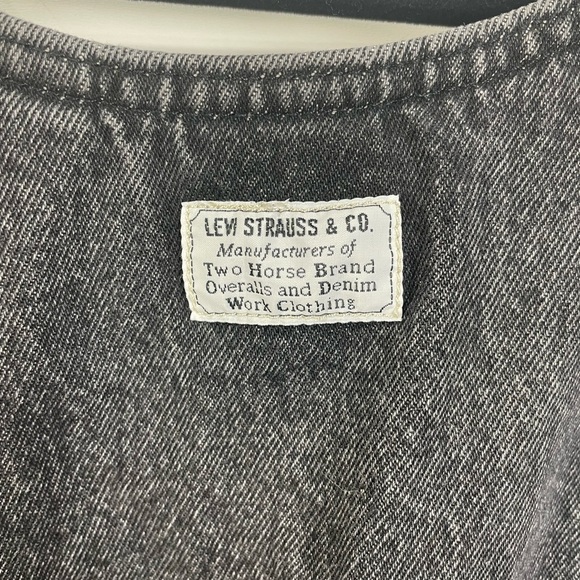 Levi’s Black Jean Dress Large Women’s - Picture 5 of 7